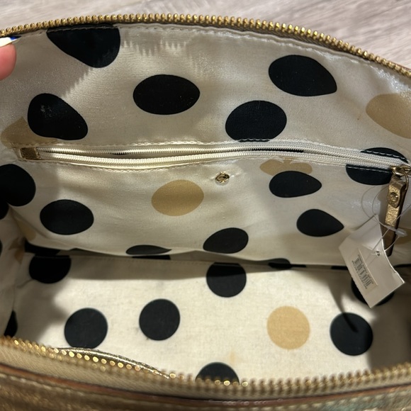 Metallic Gold Kate Spade Handbag - Picture 7 of 8